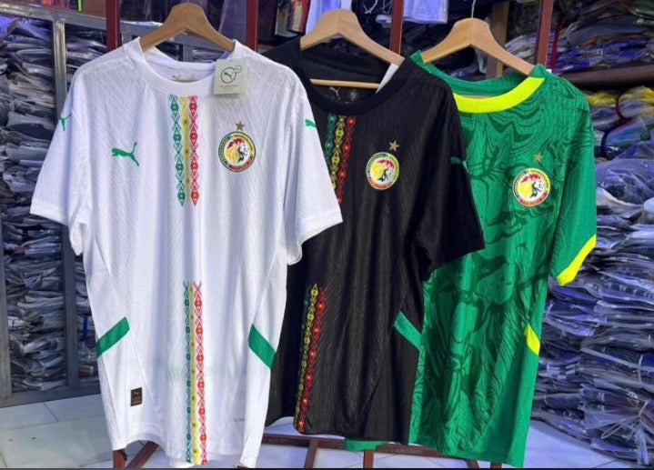 Maillot Sénégal🇸🇳Officiel – Lions de la Téranga (Domicile & Extérieur) – Qualité Premium